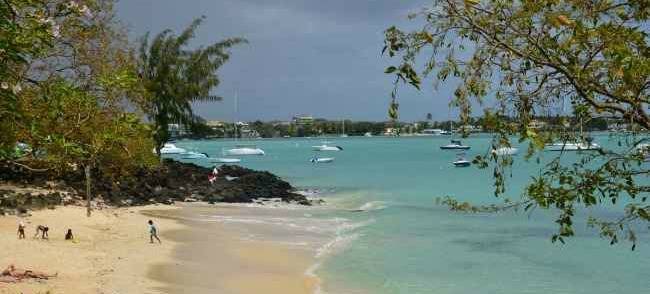 Africa, the picturesque city of Grand Bay in Mauritius Republic