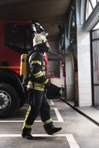 Local police and firefighter rescue