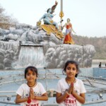 Triveni Ghat Statue of Devo Ke Dev Mahadev and our Mata Parvati